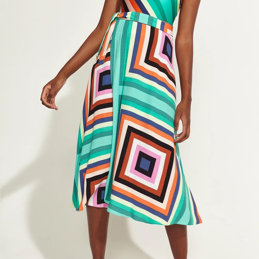 Diane Von Furstenberg for C&A Printed Wrap Midi Skirt